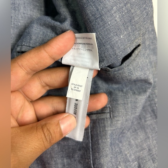 J.Crew LudLow Size 40s Mens Linen Sport Coat Blazer Gray Minimalist Old Money - Picture 12 of 16